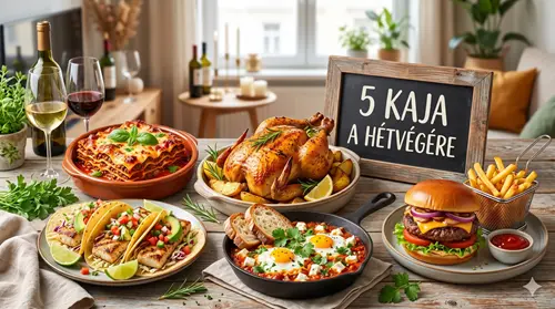 5 szuper kaja a hétvégére